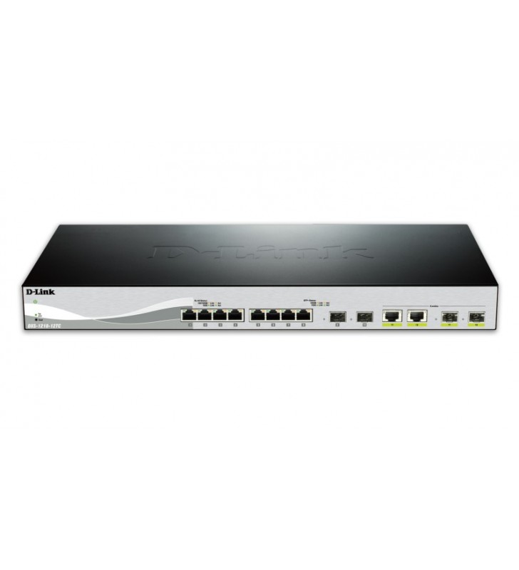 D-Link DXS-1210-12TC switch-uri Gestionate L2 10G Ethernet (100/1000/10000) Negru, Argint 1U
