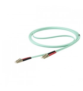StarTech.com 450FBLCLC15 cabluri din fibră optică 15 m LSZH OM4 LC Aqua