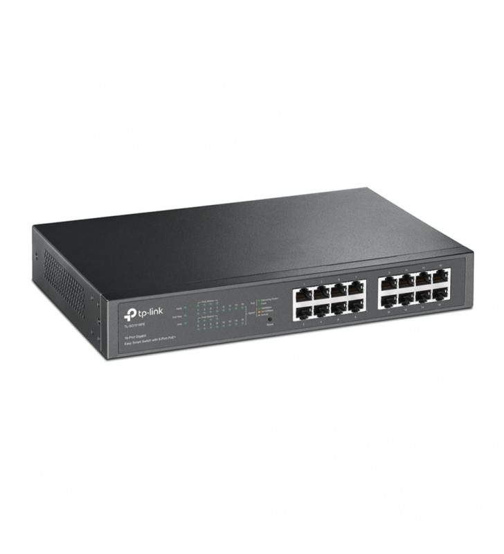 TP-LINK TL-SG1016PE switch-uri Gestionate Gigabit Ethernet (10/100/1000) Negru Power over Ethernet (PoE) Suport
