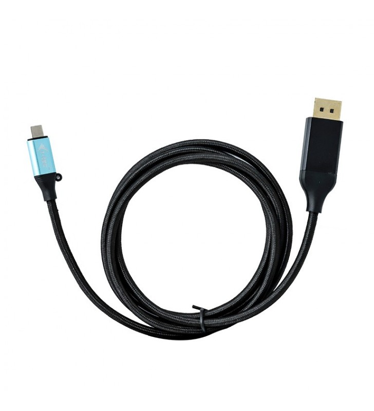 i-tec C31CBLDP60HZ2M adaptor pentru cabluri video 2 m USB tip-C DisplayPort Negru