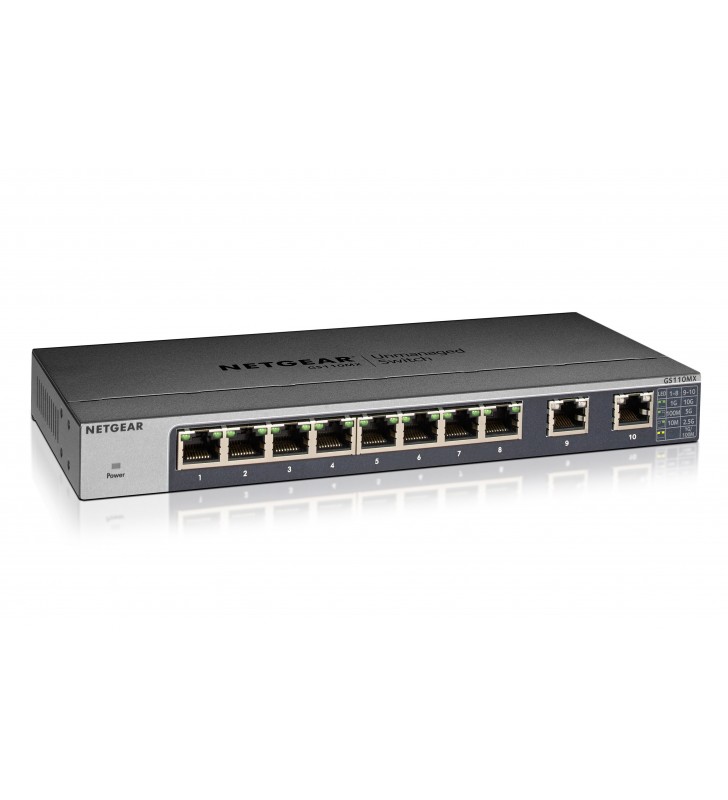 Netgear GS110MX Fara management 10G Ethernet (100/1000/10000) Negru
