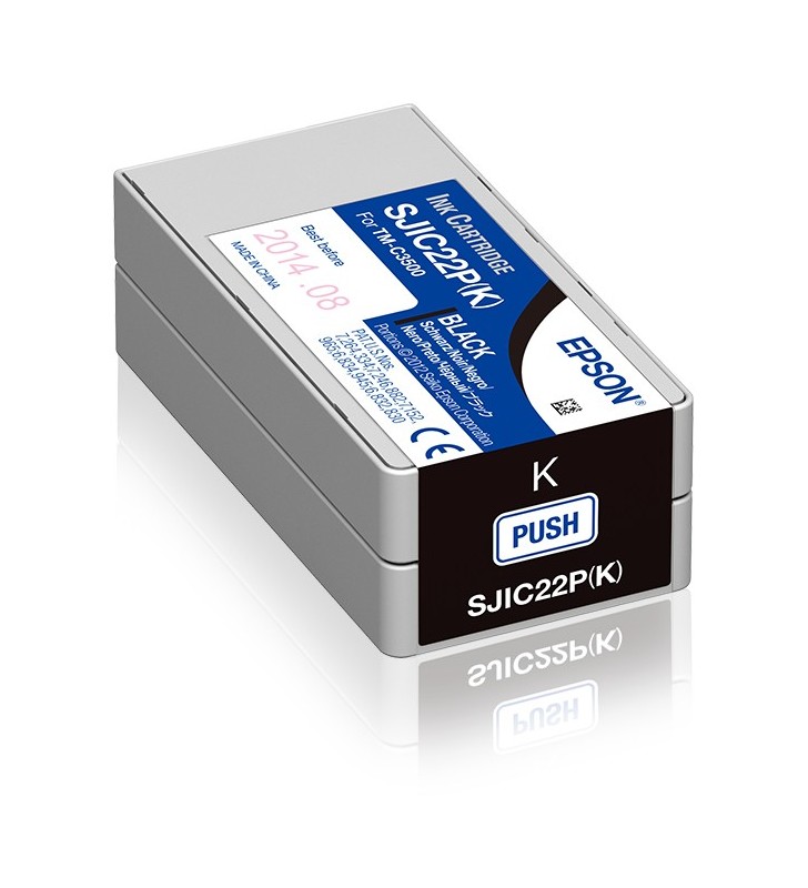 Epson SJIC22P(K): Ink cartridge for ColorWorks C3500 (Black)