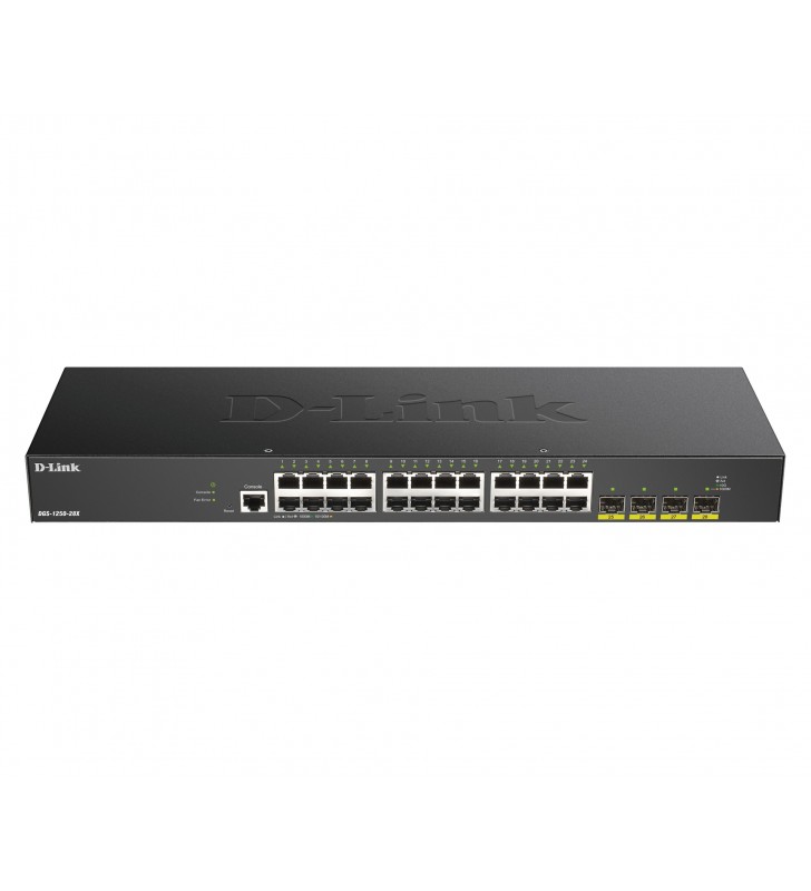 D-Link DGS-1250-28X switch-uri Gestionate L3 Gigabit Ethernet (10/100/1000) Negru