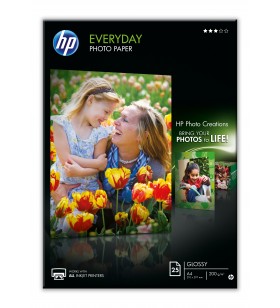 HP Q5451A hârtii fotografică Negru, Albastru, Alb Semi-lucioasă A4