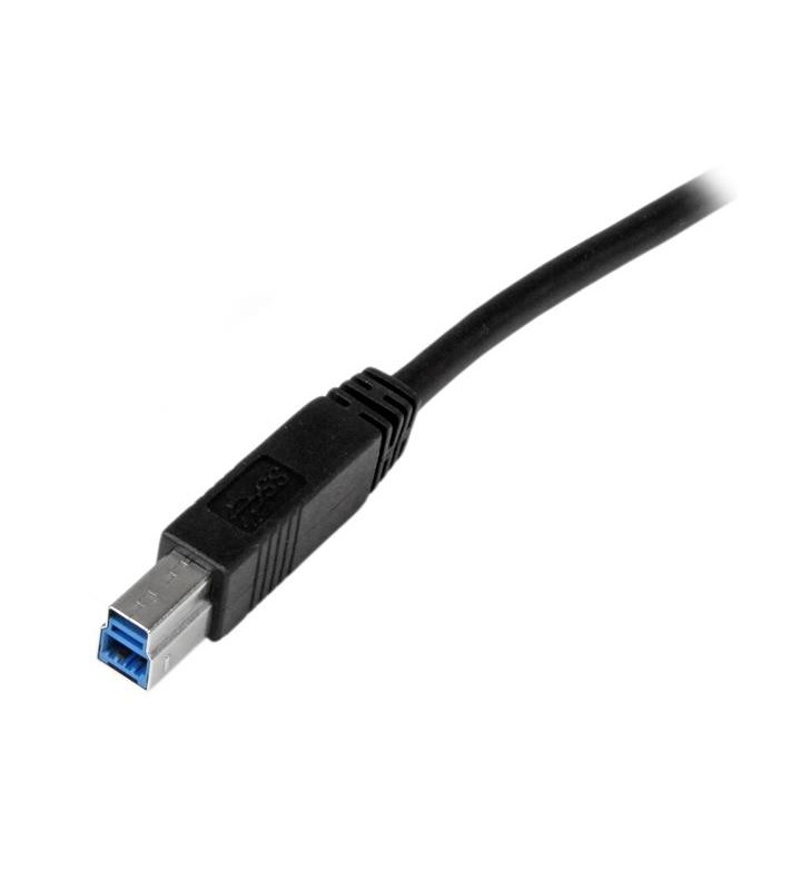 StarTech.com USB3CAB2M cabluri USB 2 m 3.2 Gen 1 (3.1 Gen 1) USB A USB B Negru