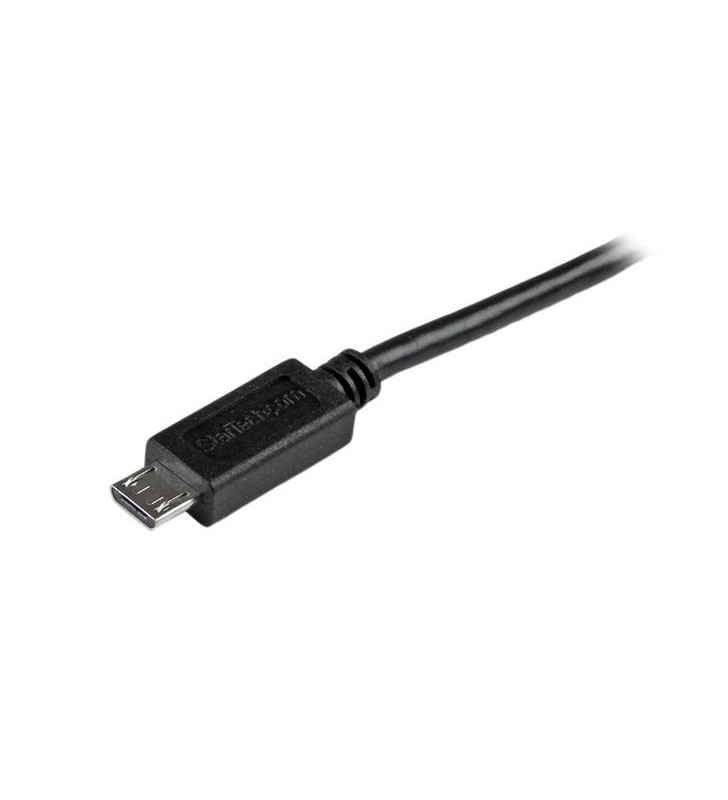 StarTech.com USBAUB15CMBK cabluri USB 0,15 m 2.0 USB A Micro-USB B Negru