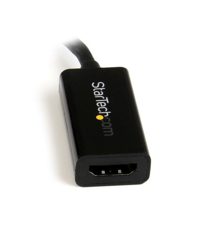 StarTech.com DP2HD4KS cabluri prelungitoare cu mufe mamă/tată DisplayPort 1.2 HDMI 1.4 Negru