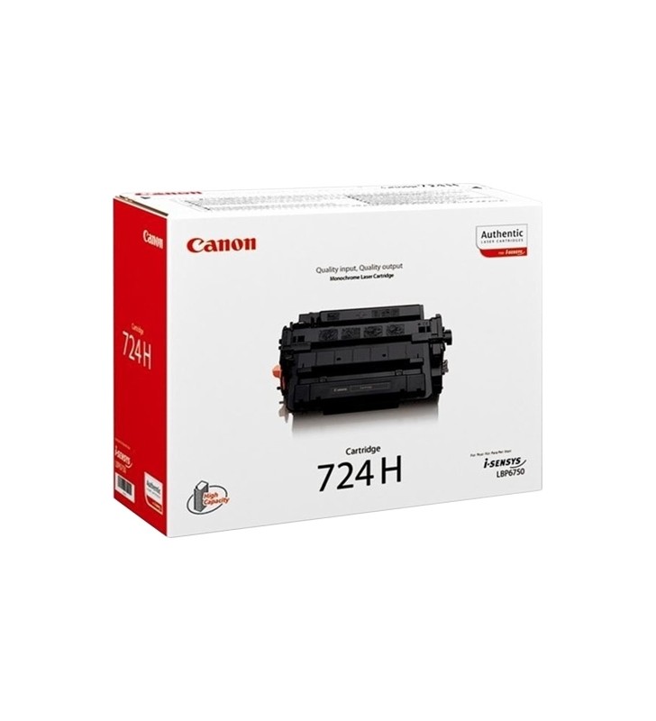 Toner Original Canon Black, CRG-724H, pentru LBP6750CDN, 12.5K, 'CR3482B002AA'