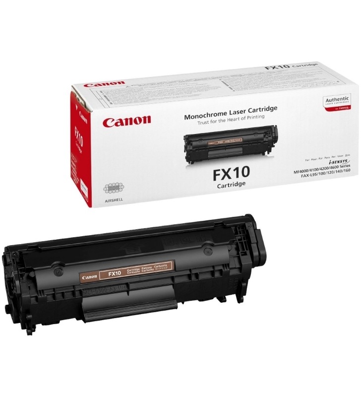 Toner Original Canon Black, FX-10, pentru L100/L120/MF4120/4140/4150/4320/MF4660, 2K, "CH0263B002AA"