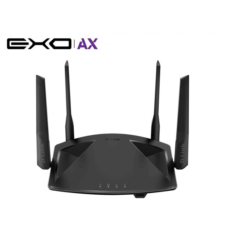 D-Link DIR-X1860 router wireless Bandă dublă (2.4 GHz/ 5 GHz) Gigabit Ethernet Negru
