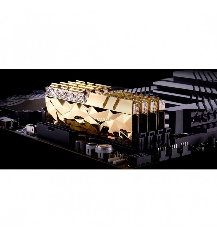 Kit de memorie G.Skill DIMM 64GB DDR4-4000 (negru, F4-4000C18D-64GTEG, Trident Z Royal Elite, XMP)