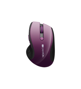 CANYON 2.4GHz wireless mouse with 6 buttons, optical tracking - blue LED, DPI 1000/1200/1600, Purple pearl glossy, 113x71x39.5mm