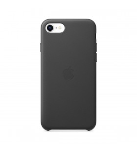 Husa de protectie Apple pentru iPhone SE, Piele, Negru