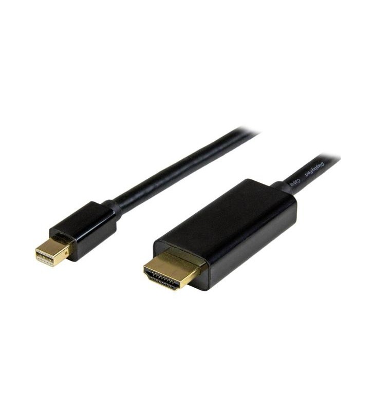 StarTech.com MDP2HDMM1MB adaptor pentru cabluri video 1 m DisplayPort HDMI Tip A (Standard) Negru