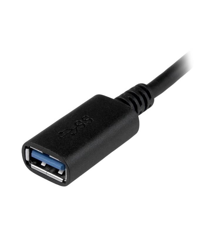 StarTech.com USB31CAADP cabluri USB 0,15 m 3.2 Gen 1 (3.1 Gen 1) USB C USB A Negru