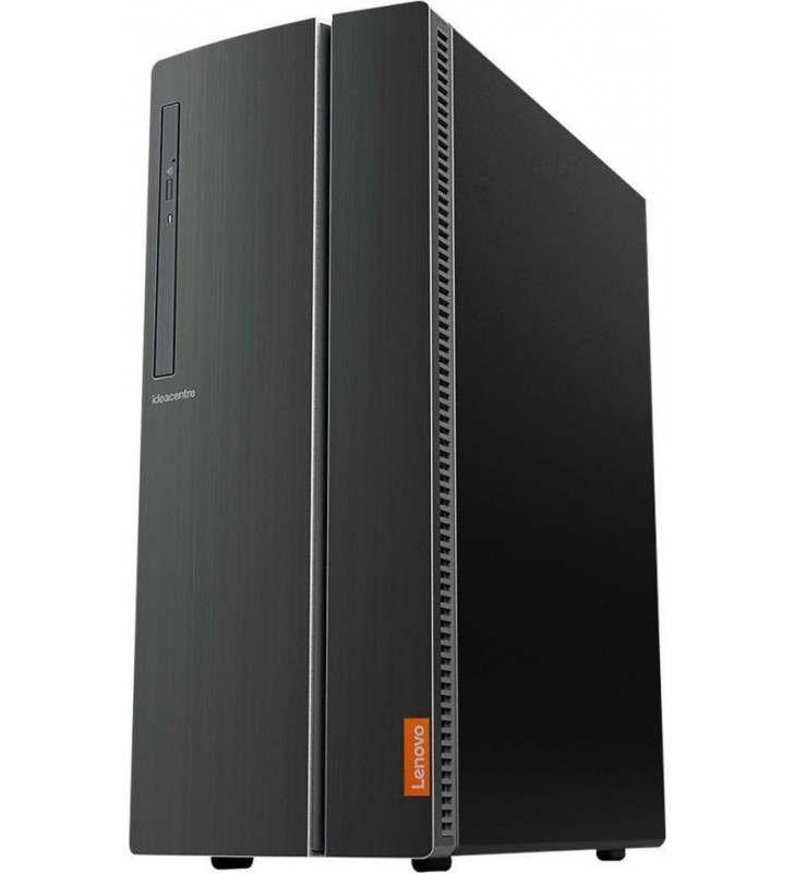 PC Lenovo IdeaCentre 510A (Procesor AMD Ryzen 5 3400G (4M Cache, 4.20 GHz), 8GB, 1TB HDD @7200RPM + 128GB SSD, AMD Radeon RX Vega 11, Gri)