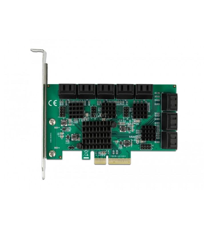 DeLOCK 16 porturi SATA PCI Express x4 card, controler