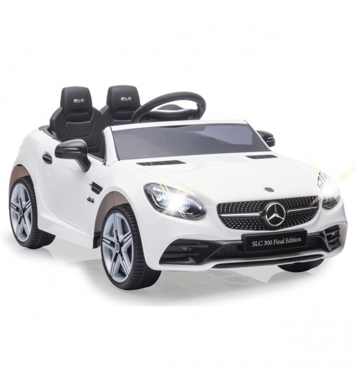 Jamara Ride-on Mercedes-Benz SLC, vehicul pentru copii (alb, 12V)