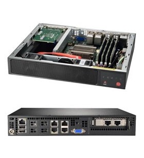 Supermicro SYS-E300-9A-4C server barebone Intel SoC Negru
