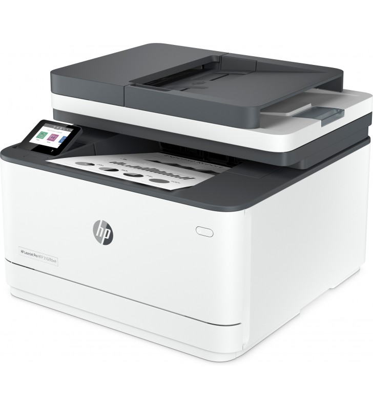 HP LaserJet Pro Imprimantă MFP3102fdwe, Alb-negru, Imprimanta pentru Firme mici şi medii, Imprimare,copiere,scanare,fax,
