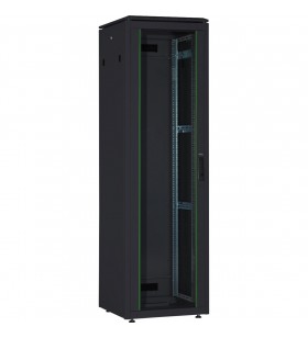 Dulap de retea Digitus Seria Unique - 600x600 mm (LxD), dulap IT (negru, 32 unități de înălțime