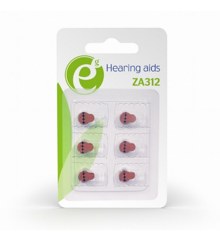Baterie Gembird Hearing aids Button Cell ZA312, 6x 1.4V, Blister