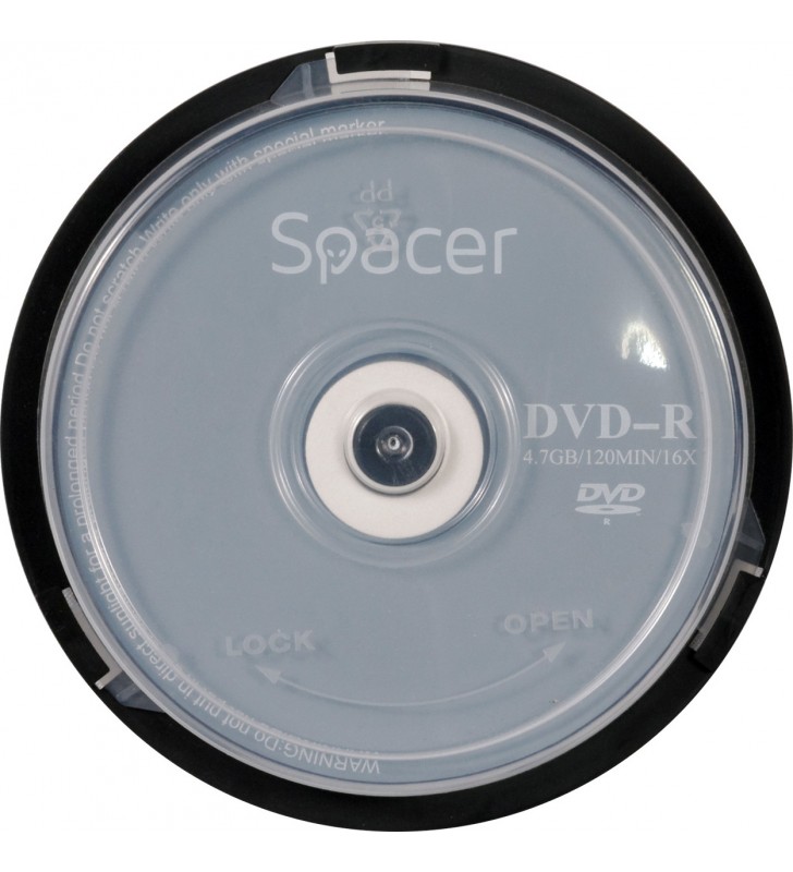 DVD-R SPACER  4.7GB, 120min, viteza 16x,  10 buc, spindle, "DVDR10" 45501039 / 18842 001 001 / 166557