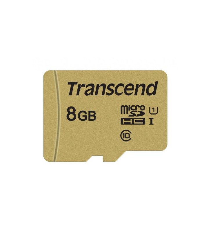 Memory card Transcend USD500S MicroSDHC 8GB, Casa 10 + Adaptor SD