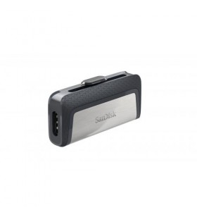 Stick Memorie Sandisk Ultra Dual Drive, USB 3.0 + USB-C, 256GB, Black/Silver