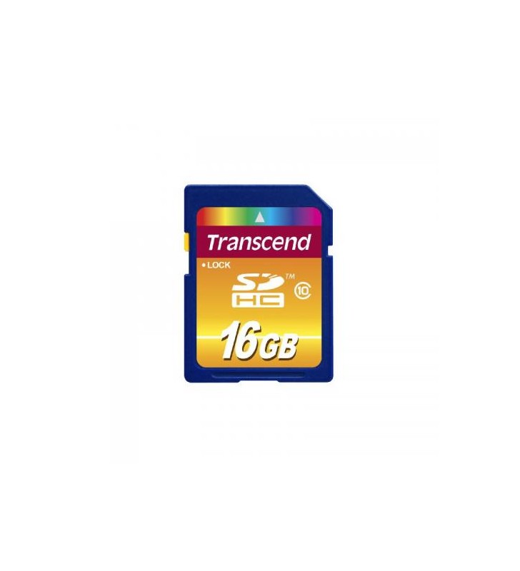 Memory card Transcend SDHC 16GB, Clasa 10