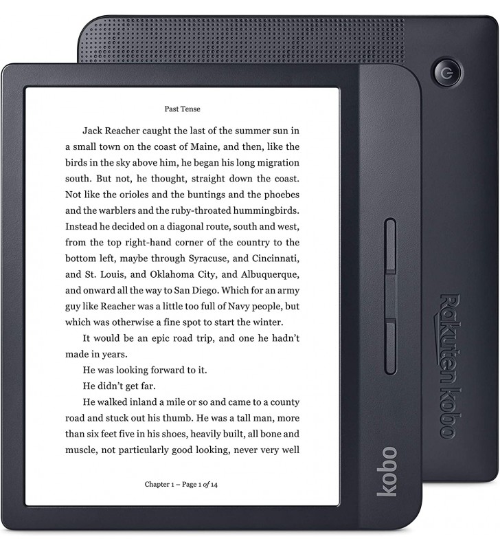 Kobo Libra H2O Black Digital eBook Reader with Touchscreen