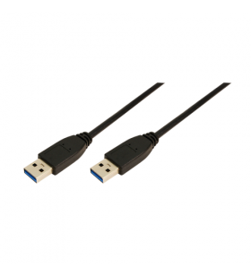 Cablu LogiLink CU0040, USB 3.0 Male - USB 3.0 Male, 3m, Black