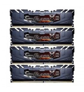 G.SKILL F4-3200C14Q-32GFX G.Skill Flare X (for AMD) DDR4 32GB (4x8GB) 3200MHz CL14 1.35V XMP 2.0