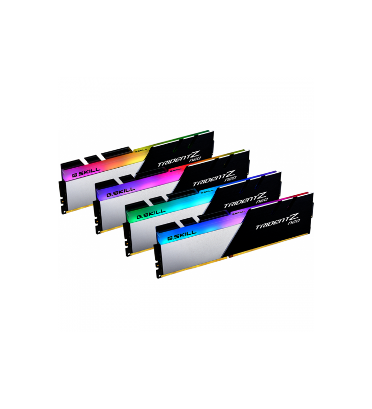 G.SKILL F4-3200C16Q-32GTZN G.Skill Trident Z Neo (pentru AMD) DDR4 32GB (4x8GB) 3200MHz CL16 1.35V XMP 2.0