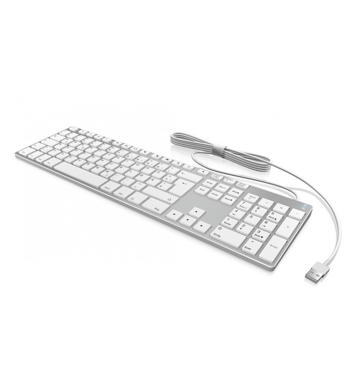 KeySonic KSK-8022BT tastaturi Bluetooth QWERTZ Germană Argint