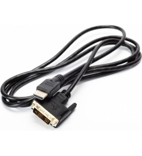 CABLU video SPACER, adaptor HDMI (T) la DVI-D SL (T), 1.8m, negru, "SPC-HDMI-DVI-6"