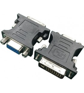 Adaptor Gembird A-DVI-VGA-BK, DVI-A male - VGA 15-pin, Black