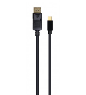 CABLU video GEMBIRD, Mini-DisplayPort (T) la DisplayPort (T), 1.8m, rezolutie maxima 4K UHD (3840 x 2160) la 30 Hz, negru, "CCP