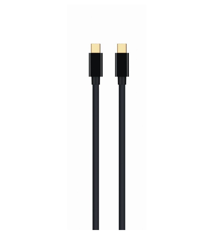 CABLU video GEMBIRD, Mini-DisplayPort (T) la Mini-DisplayPort (T), 1.8m, rezolutie maxima 4K UHD (3840 x 2160) la 30 Hz, negru,