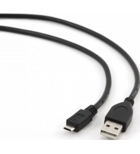 CABLU USB2.0 la Micro-USB  SPACER  1.8m, (AM/BM), black, "SPC-MUSB-6"
