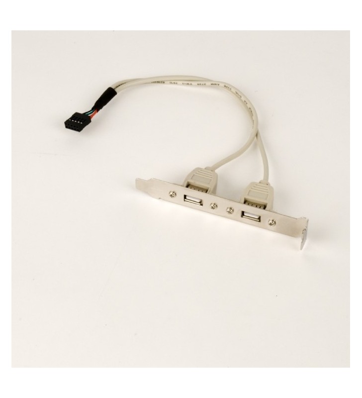 ADAPTOR GEMBIRD USB intern la 2 x USB extern (back panel), cablu 25cm, "CCUSBRECEPTACLE"