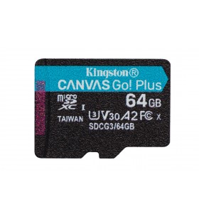 Kingston Technology Canvas Go! Plus memorii flash 64 Giga Bites MicroSD Clasa 10 UHS-I