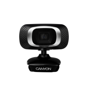 CANYON 720P HD webcam with USB2.0. connector, 360° rotary view scope, 1.0Mega pixels, Resolution 1280*720, viewing angle 60°, ca
