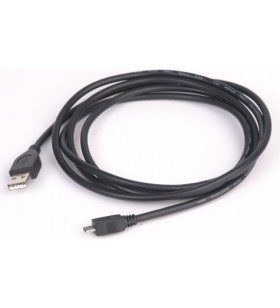 CABLU USB2.0 la Micro-USB  GEMBIRD  1.8m, (AM/BM), black, "CCP-mUSB2-AMBM-6" 261884