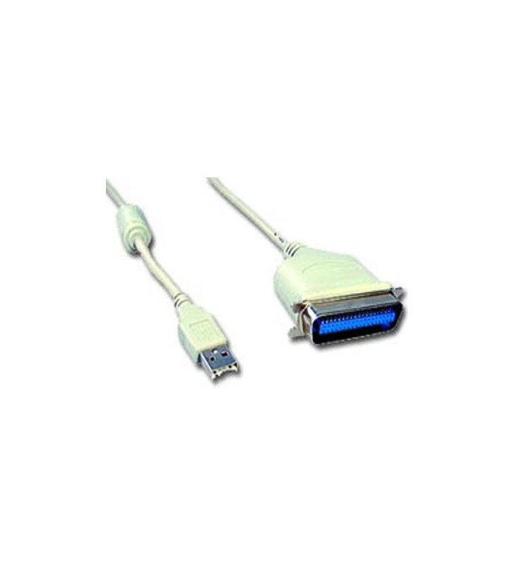 CABLU USB2.0 la PARALEL GEMBIRD, cablu 1.8m, "CUM360"