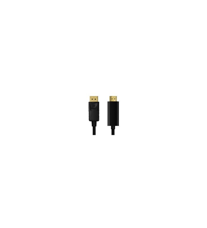 DP 1.2 TO HDMI CABLE 1M BLACK/M/M GOLD 4K 30HZ