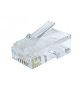 GEMBIRD LC-8P8C-002/100 Gembird LAN modular plug 8P8C for solid CAT6 LAN cable, 30U ( 100 buc.)