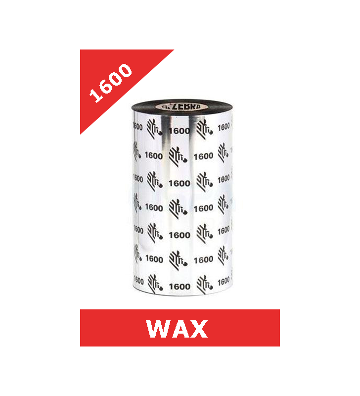 Wax ribbon 131mmx 450M 1600 Economy Wax, 25mm core