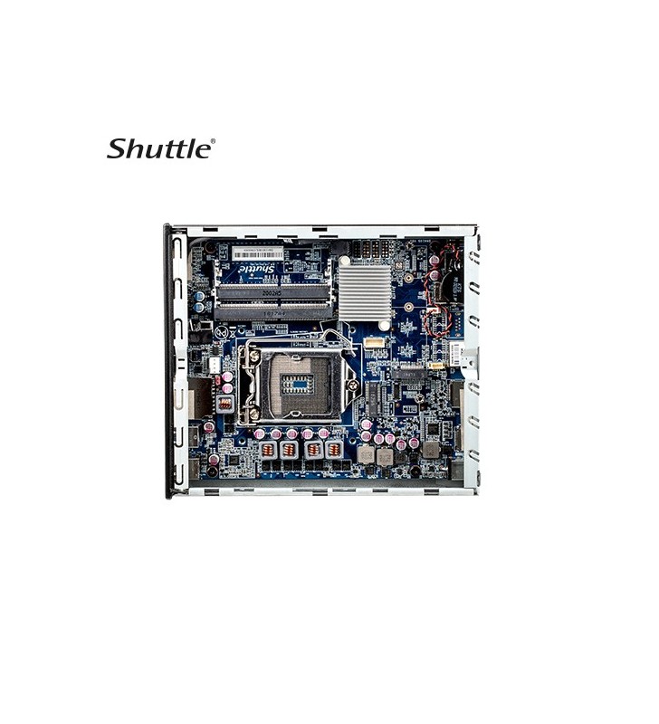 Shuttle DH610S computere personale (PC) stații de lucru Slim PC DDR4-SDRAM HDD+SSD Mini PC Negru