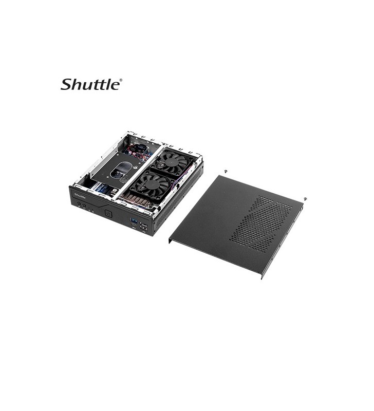 Shuttle DH610S computere personale (PC) stații de lucru Slim PC DDR4-SDRAM HDD+SSD Mini PC Negru